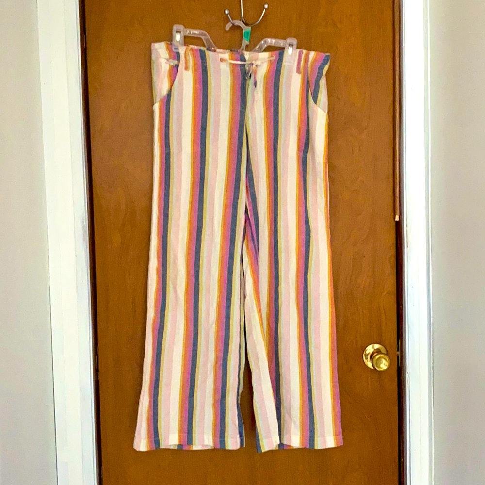 Women’s Striped Wide Leg Pants